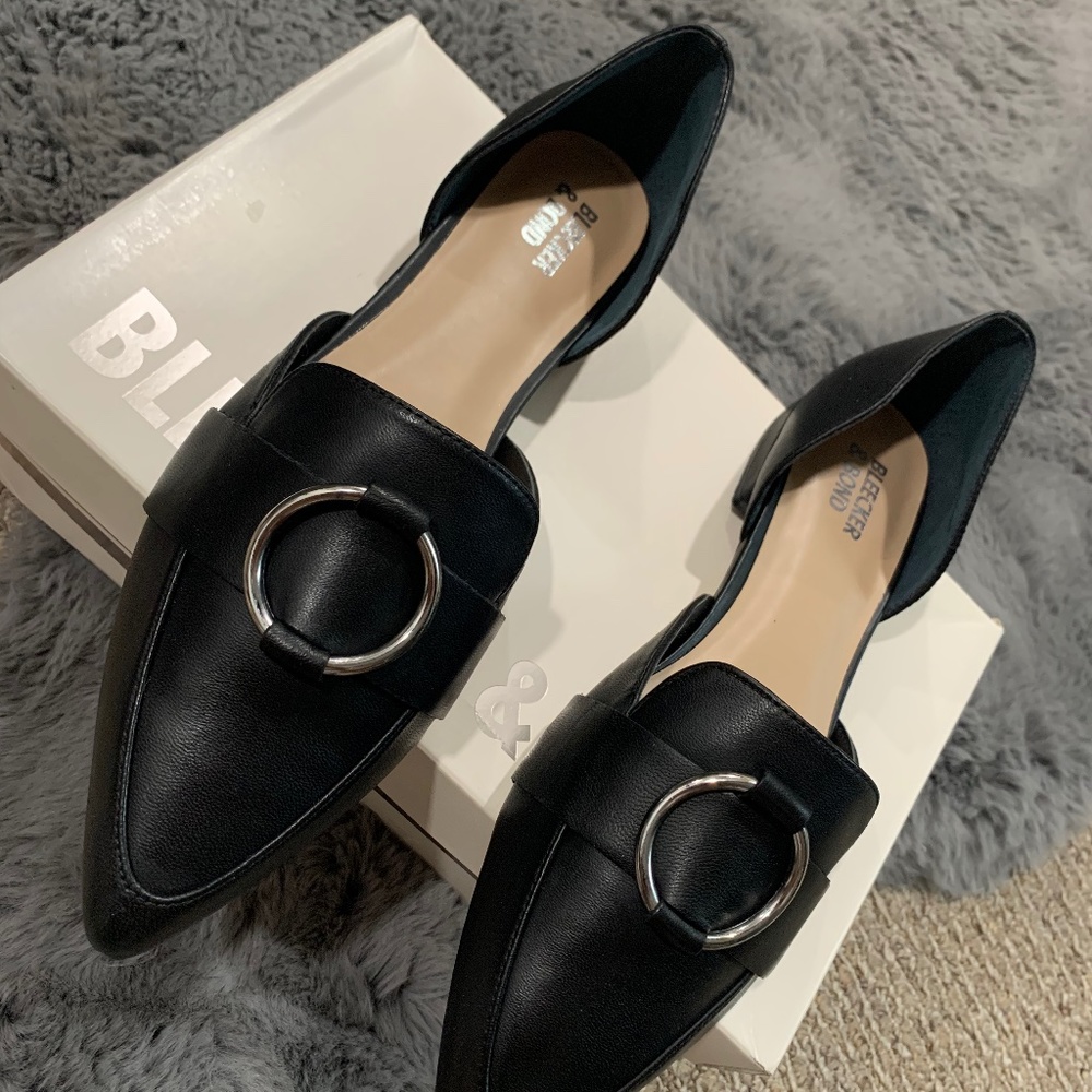 Bleecker & Bond Black Leather Loafers